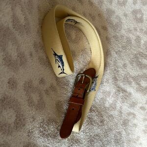 Leather Man Sailfish Swordfish Belt size 40